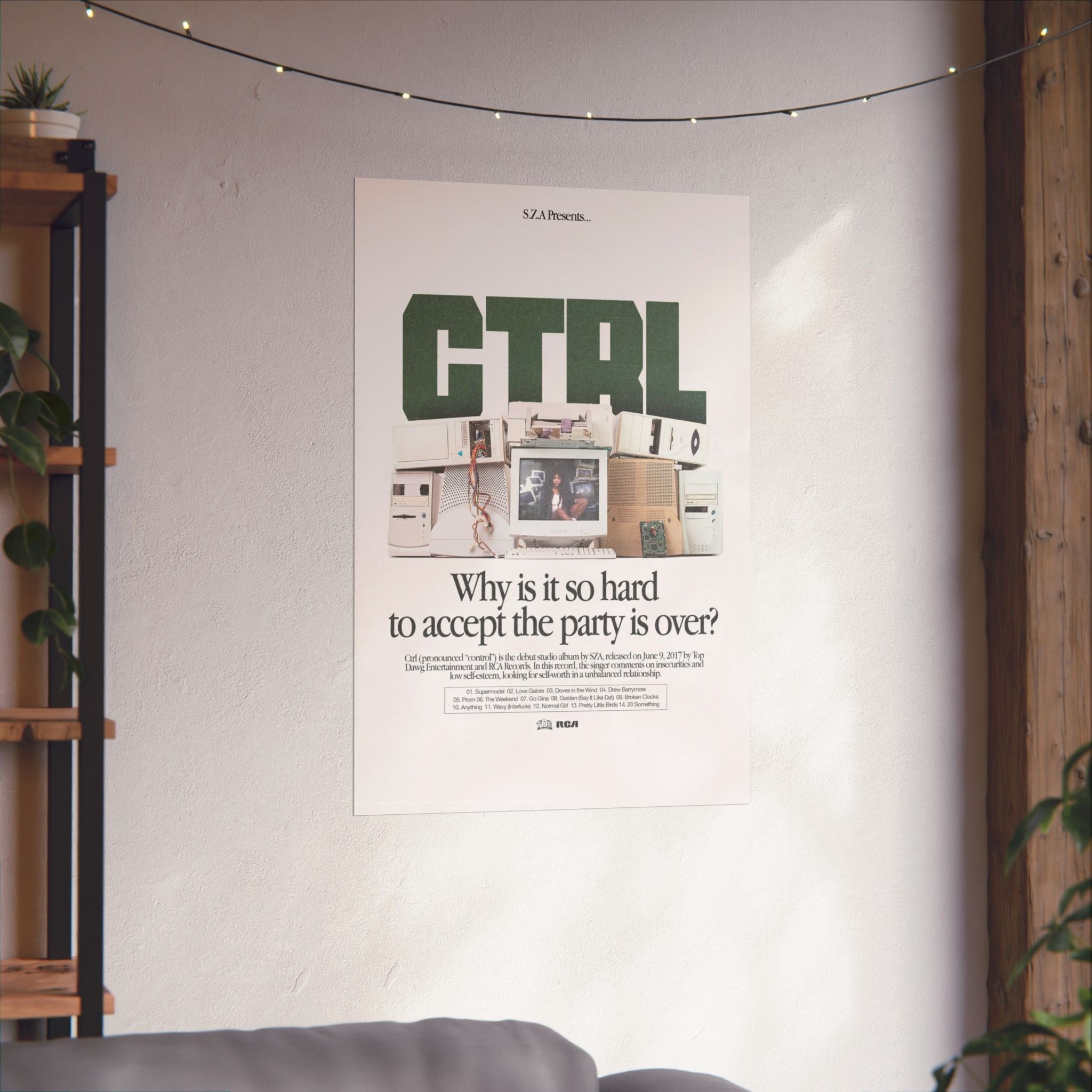 SZA 'The Party Is Over' Poster