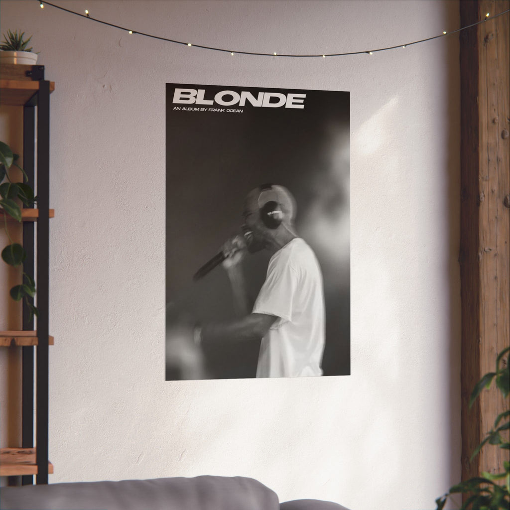 Frank Ocean 'Blond' B&W Poster