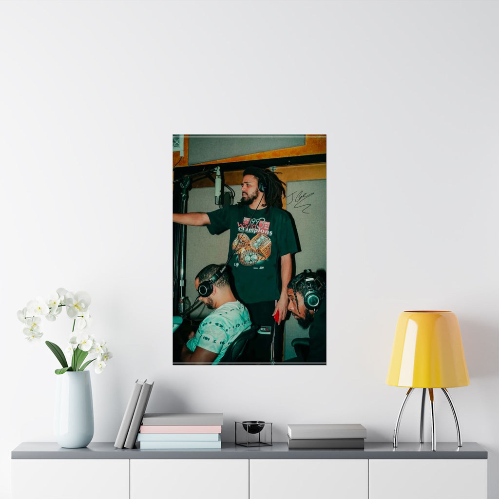 J. Cole 'Studio' Poster