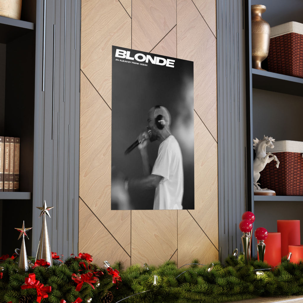 Frank Ocean 'Blond' B&W Poster