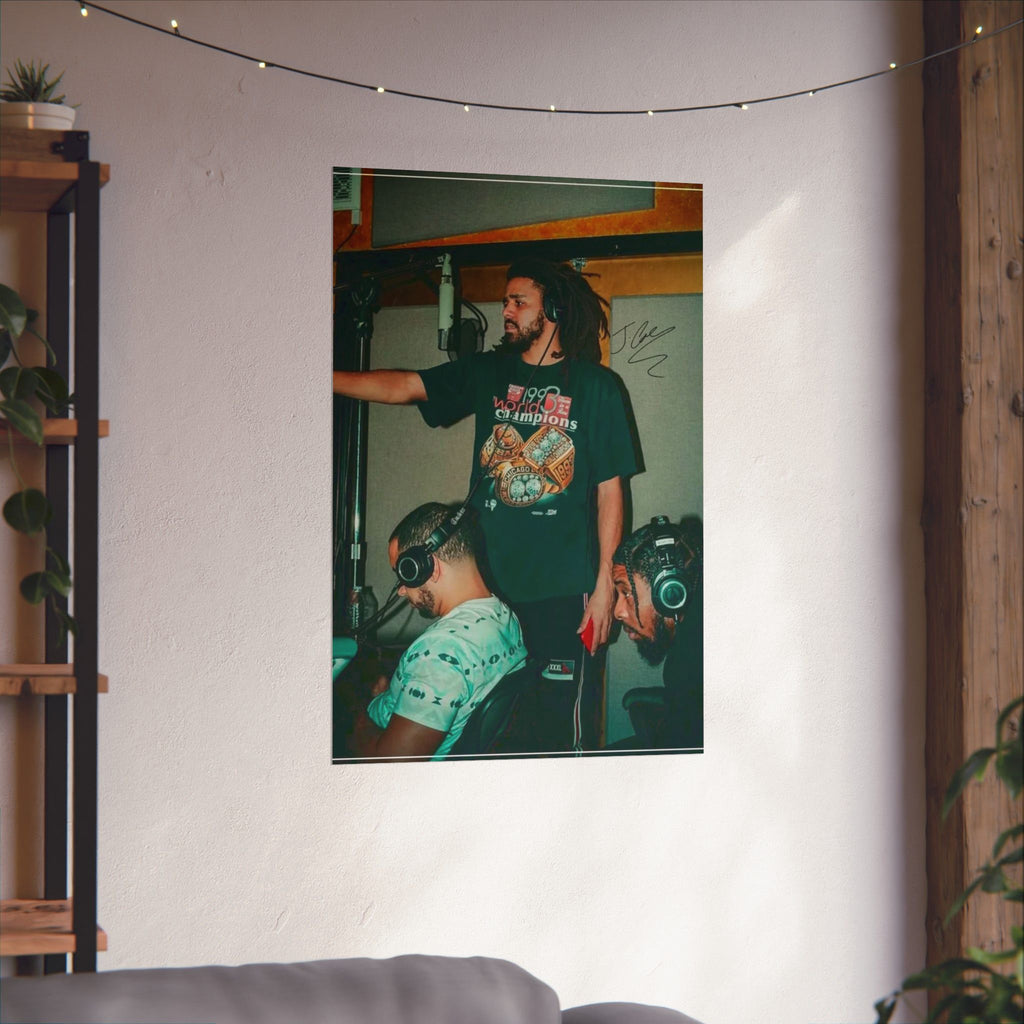J. Cole 'Studio' Poster