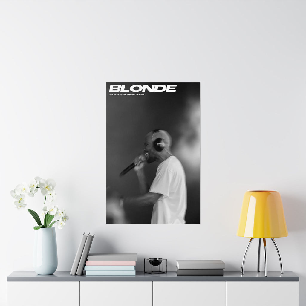 Frank Ocean 'Blond' B&W Poster